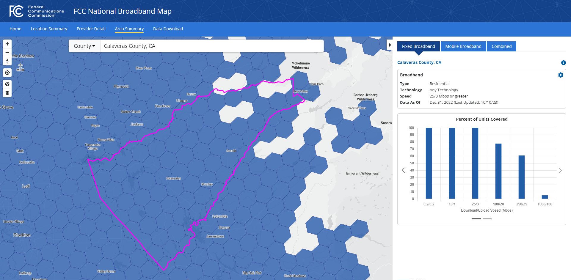 Link to FCC National Broadband Map